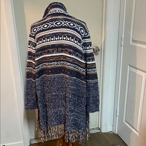 Coldwater Creek Multicolor Patterned Cardigan